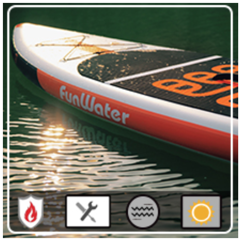 funwater all around paddle board features