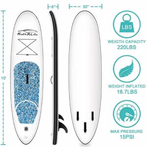 Feath-R-Lite SUP dimensions size and capacity.