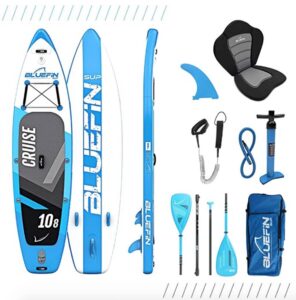 Bluefine Cruise 10'8" Kayak Paddel Board Package